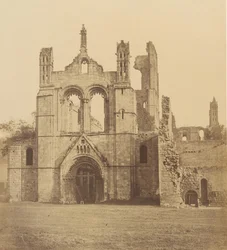 Abadía de Kirkstall. Desde el oeste