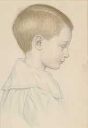 Boceto de la cabeza de un niño, 1906