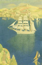 El Barco Blanco en Fowey, 1943