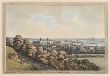 Vista de Greenwich y río arriba