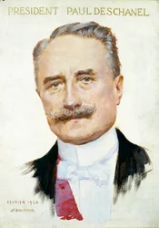 Retrato de Paul Deschanel (1855-1922), Presidente de la República. Ilustración de Joseph Felix Bouchor (1853-1937), febrero de 1920. París. Museo Carnavalet.