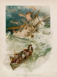 Ilustración de Robinson Crusoe