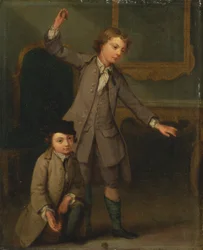 Retrato de dos niños, probablemente Joseph y John Joseph Nollekens