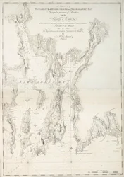 Carta del puerto de Rhode Island y de la bahía de Narraganset