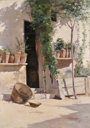 La cabaña de los Lecques (óleo sobre lienzo)