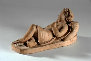 Maqueta para Jane Gott como un bebé en el bosque
