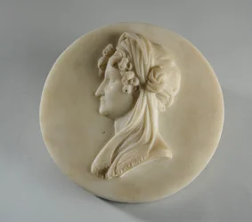 Retrato en medallón de la Sra. Elizabeth Gott