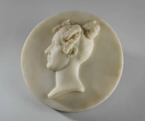 Retrato en medallón de la Sra. Margaret Gott