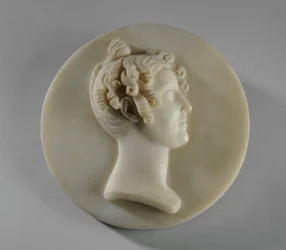 Retrato en medallón de Harriet Gott