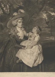 Una dama y su hijo