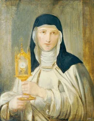 Santa Catalina con custodia