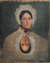 Estudios de cabeza de dos mujeres