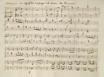 Obertura de la partitura de 