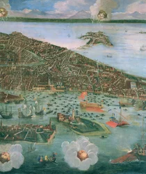 Vista aérea de Venecia (detalle)