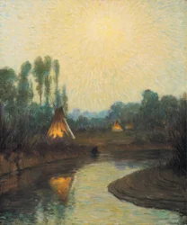 Luz de luna temprana, Reserva Crow
