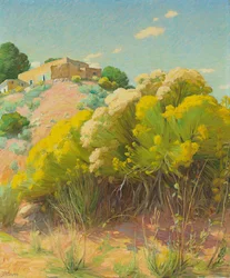 Taos Studio (óleo sobre lienzo)