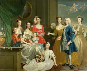 La familia de Eldred Lancelot-Lee, 1736