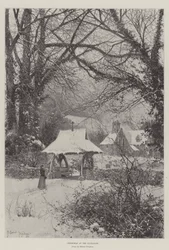Navidad en la puerta del cementerio