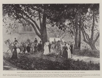 Regreso a Casa del Conde de la Warr desde Sudáfrica, la Llegada de Su Señoría a la Casa Solariega, Bexhill