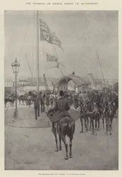 El funeral del príncipe Enrique de Battenberg, la procesión desde Alberta hasta la iglesia de Whippingham