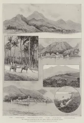 El lamentable huracán en las Indias Occidentales, escenas en las Islas de Sotavento