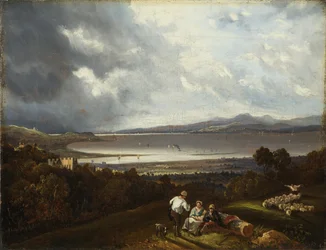 Mirando hacia la boca del Avon, posiblemente 1832