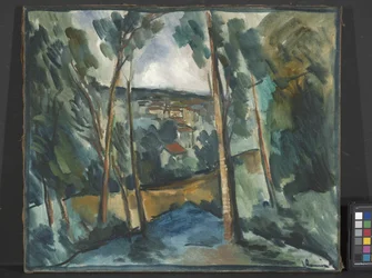 Village In The Valley (óleo sobre lienzo)