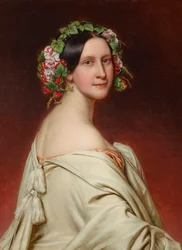 Retrato de la actriz Charlotte von Hagn 1809-1891, 1850