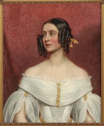Princesa Adelgunde de Baviera 1823-1914 como novia, 1842