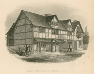 La casa de Shakespeare restaurada en 1864