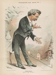 Mark Twain, el Mejor Humorista de América, c.1885