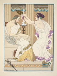 Una corona dorada, ilustración de 