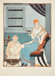 Sangría del pie, ilustración de 