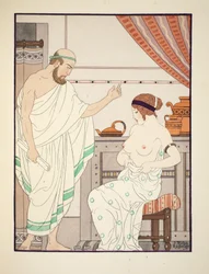 Examen físico, ilustración de 