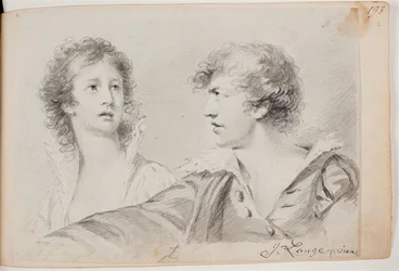 Retrato de una mujer y un hombre (¿Ofelia y autorretrato como Hamlet?)