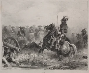 Escena de caballería