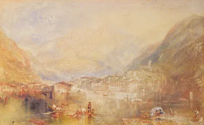 Brunnen desde el lago de Lucerna, 1845