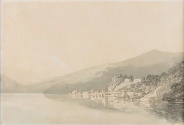 Convento de Villa Giulia, Lago de Como, fecha desconocida (acuarela sobre papel)