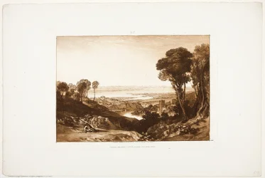 Unión del Severn y Wye, de Liber Studiorum, no. 28