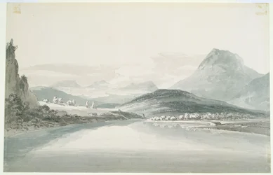 Lago de Klontal, después de John Robert Cozens