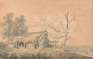 Paisaje con granero