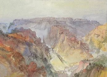 Ciudad de Luxemburgo desde Fetschenhof, 1839-1840