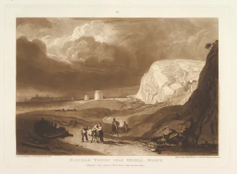 Torres Martello cerca de Bexhill, Sussex Liber Studiorum, parte VII, placa 34