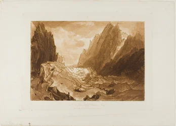 Mer de Glace, lámina 50 de Liber Studiorum