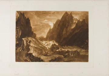 Mer de Glace, lámina 50 de Liber Studiorum