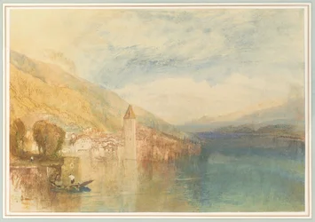 Oberhofen en el lago Thun, Suiza