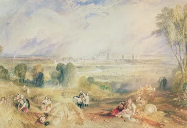 Oxford desde North Hinksey (acuarela sobre papel)