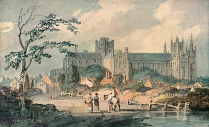 Catedral de Peterborough desde el norte, 1909
