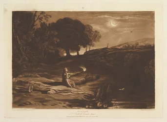 Rispah, 2º Libro de Samuel, Capítulo 21, Liber Studiorum, parte IX, placa 46, 23 de abril de 1812