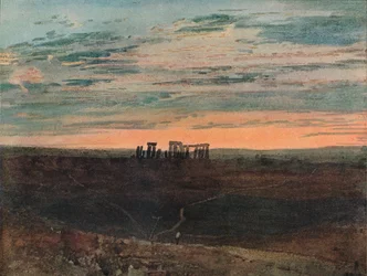 Stonehenge: Atardecer, 1909